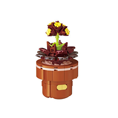 Mega Blok Çiçek Saksıda Sukulent 166 Parça