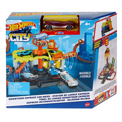 Hot Wheels Şehir Hayatı Serisi Araba Yıkama İstasyonu Oyun Seti HDR27