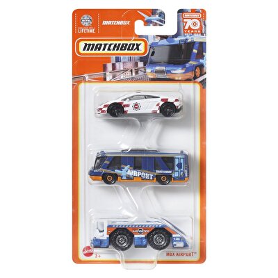 Matchbox Üçlü Araba Seti Mbx Airport HLC02