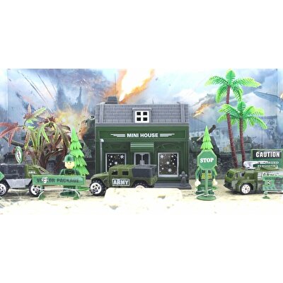 Aksesuarlı Metal Asker Seti