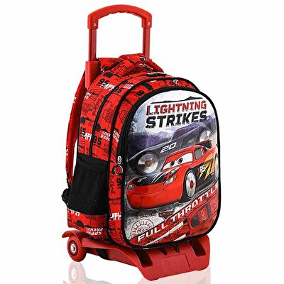 Cars Çekçekli İlkokul Çantası Rocket Racing