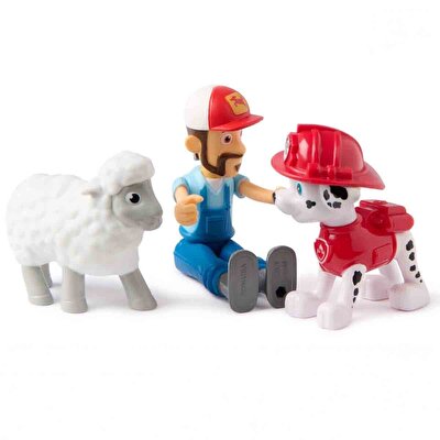 Paw Patrol 3’lü Figür Seti Marshall ve Farmer Al