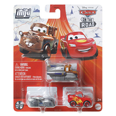 Cars Mini Karakter Arabalar Üçlü Paket HLL57