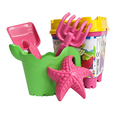 2016 Mas Resimli Çantalı Kale Kova Kürek Takımı Kırmızı Çantalı