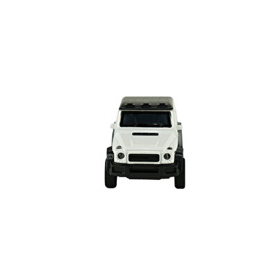 Die Cast 1:32 Sesli ve Işıklı Çek Bırak 4x4 Kamyonet Beyaz