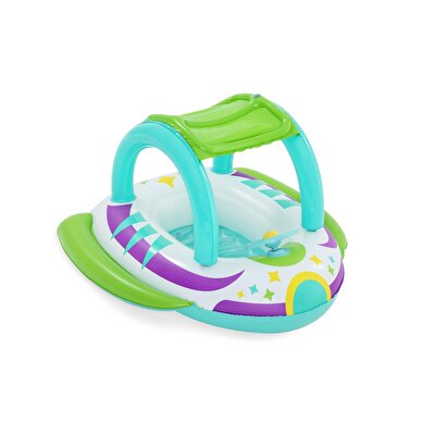 Güneş Korumalı Çatılı Çocuk Şişme Bot