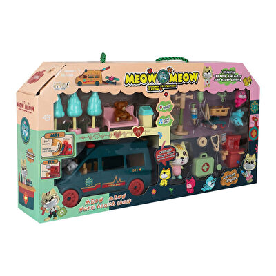 Meow Meow Yeşil Ambulans Oyun Seti