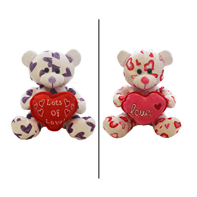 Kalp Desenli Ayıcıklar 21 cm.