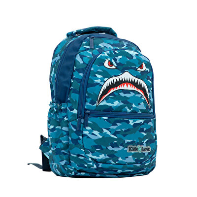 Kaukko Kids Love Square Shark Sırt Çantası