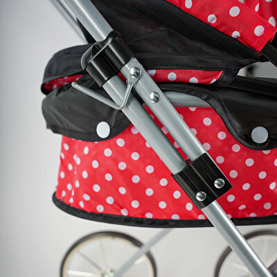 Gümüş Tekerlekli Beşikli Puset