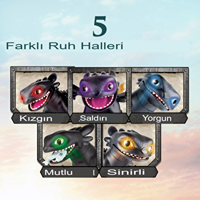 Sesli ve Işıklı Ejderhanı Nasıl Eğitirsin İnteraktif Toothless Dişsiz Figür