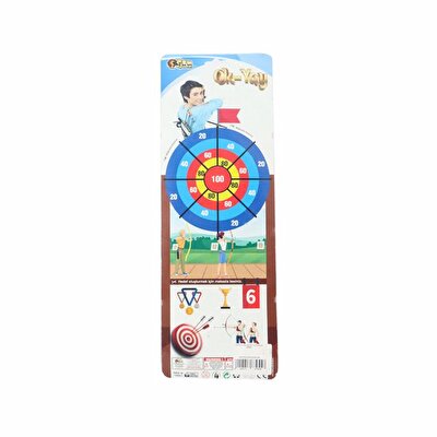 Kartela Ok Yay Seti Küçük Turuncu Mavi