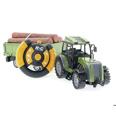 Uzaktan Kumandalı Odun Taşıyan Römork Traktör