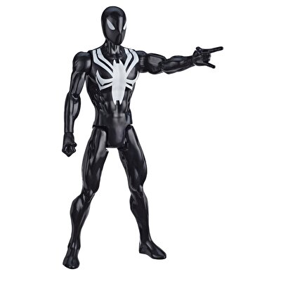Spider-man Titan Hero Web Warriors Black Suit Spider-man Figür E8523