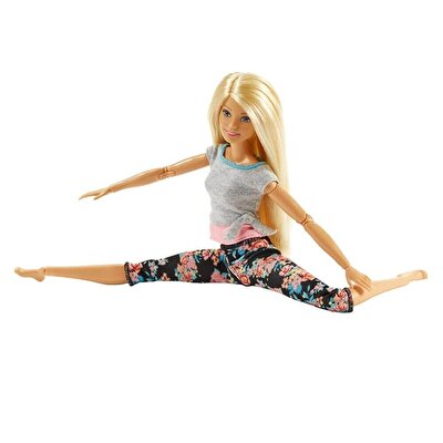 Barbie Sonsuz Hareket Bebeği Sarışın Desenli Taytlı