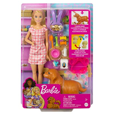 Barbie ve Yeni Doğan Köpekler Oyun Seti HCK75