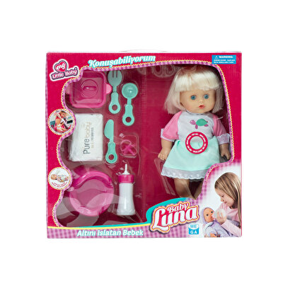 Baby Luna Altını Islatan Yemek Setli̇ Bebek Kaplumbağalı Elbi̇se