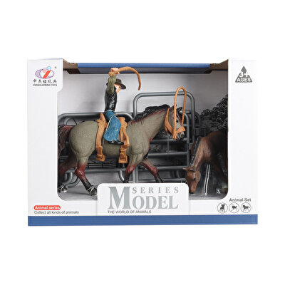 Çiftlik Hayvanları Kovboy At ve Tay Seti