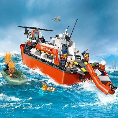 LEGO City Sahil Güvenlik Kurtarma Botu ve Helikopteri 60504