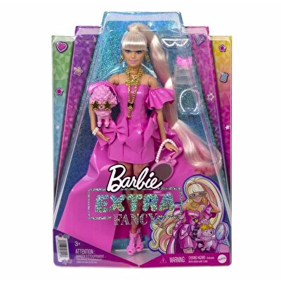Barbie Extra Fancy Pembe Kostümlü Bebek HHN12