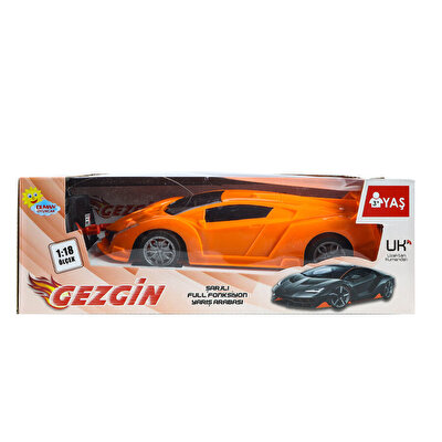 1:18 Ölçekli Şarjlı Full Fonksiyon Turuncu Gezgin Araba
