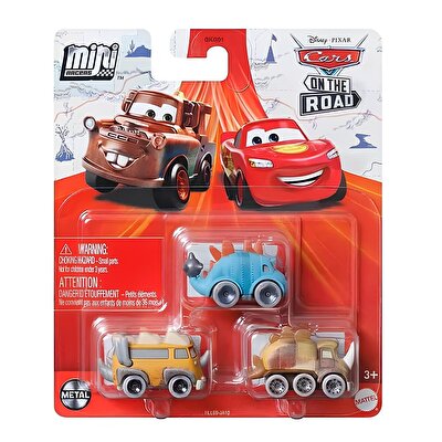 Cars Mini Karakter Arabalar Üçlü Paket HLL68