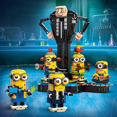 LEGO Despicable Me 4 Yapım Parçalarından Gru ve Minyonlar 75582