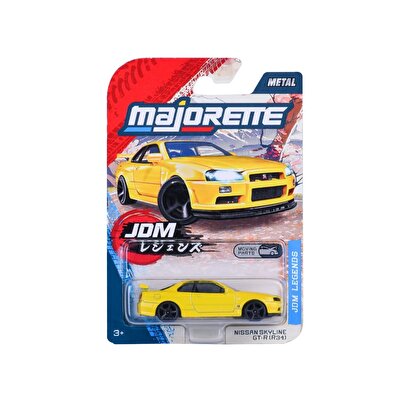 Majorette Japan Serisi Premi̇um Arabalar NIissan Skyline GT-R (R34) Sarı