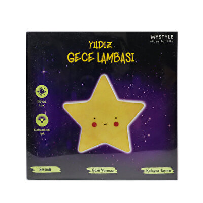 MyStyle Gece Lambaları Pembe Renkli Oda Işığı Yıldız
