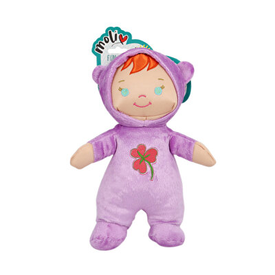 Moliv İlk Soft Bebeğim Bez Bebek Mor