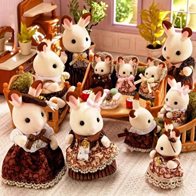 Sylvanian Families Çikolata Kulaklı Tavşan Ailesi Yıldönümü Seti