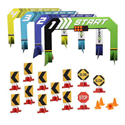 Silverlit Exost Build Serisi Kumandalı 2 Araçlı Büyük Yarış Seti