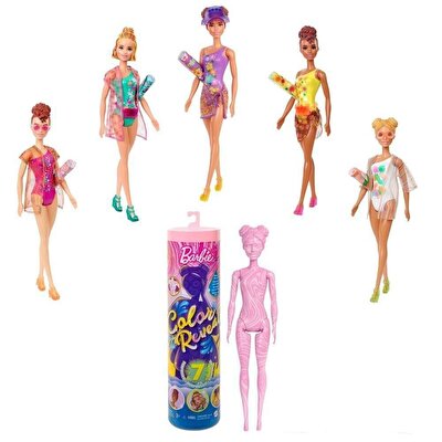Barbie Color Reveal Renk Değiştiren Sürpriz Barbie Kum ve Güneş Serisi GWC57