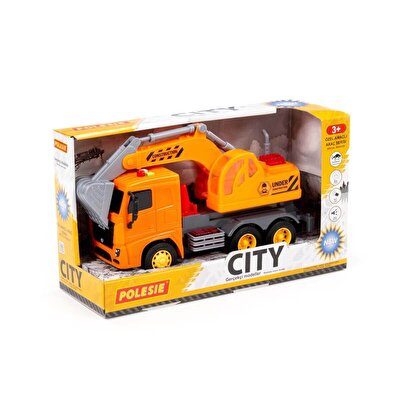 Polesie City Işıklı ve Sesli Ekskavatör