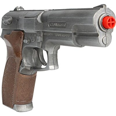 Poli̇ce Pi̇stol 8 Shots Old Si̇lver