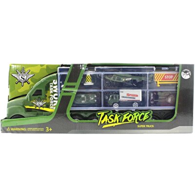 Taşınabilir Die Cast Metal Araçlı Askeri Kamyon BA 139D