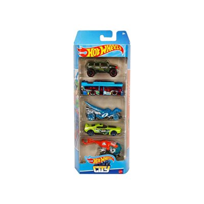 Hot Wheels Beşli Araba Seti Hw City HLY76