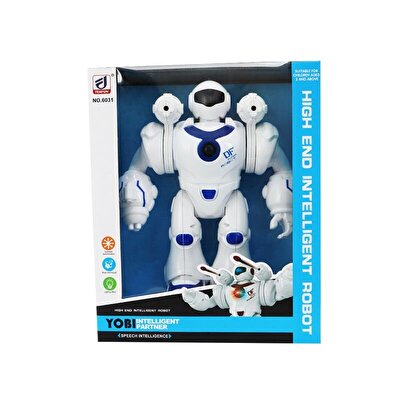 Sesli Ve Işıklı Savaş Robotu Mavi