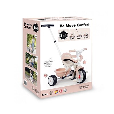 Smoby Be Move Comfort 3 Tekerlekli Bisiklet Pembe