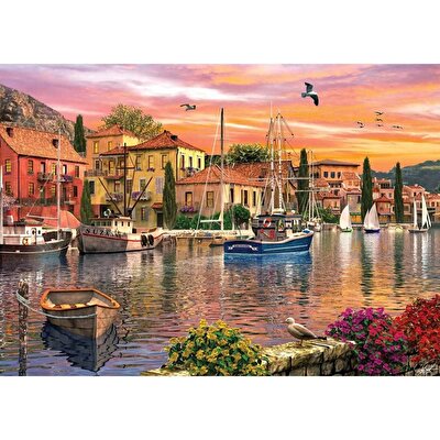 Ks Puzzle 2000 Parça Harbour Sunset