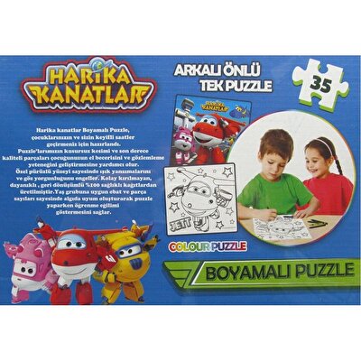 Harika Kanatlar Boyamalı Puzzle 35 Parça