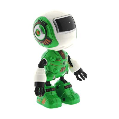 Sesli Işıklı Mini Sevimli Yeşil Mutlubot