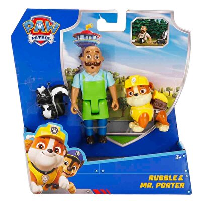 Paw Patrol 3’lü Figür Seti Rubble Ve Mr. Porter
