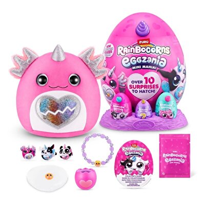 Rainbocorns Mini Eggzania Sürpriz Peluş Mor Boynuz