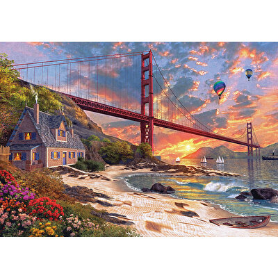 Ks Puzzle 500 Parça Sunset at Golden Gate