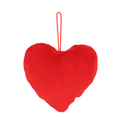 Love Nakışlı Kalpli Yastık 15 Cm Peluş