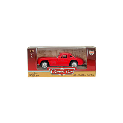 1:32 Die Cast Klasik Spor Araba Kırmızı