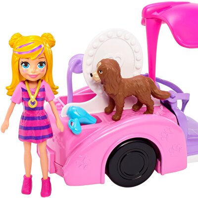 Polly Pocket ve Araçları Köpek Yıkama Servisi Seti GDM10