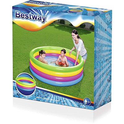 Bestway Çocuk Havuzu Neon Renkli 4 Bölmeli 157x46 cm.