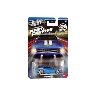 Hot Wheels Fast & Furi̇ous Temali Arabalar 1969 Camaro JKX13
